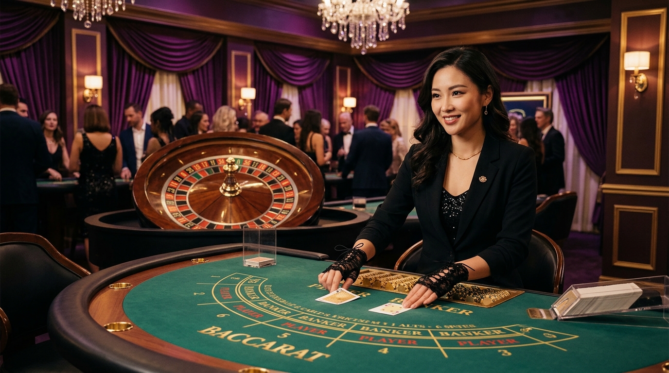 JiliAce Live Casino Real Dealer Baccarat and Roulette Tables